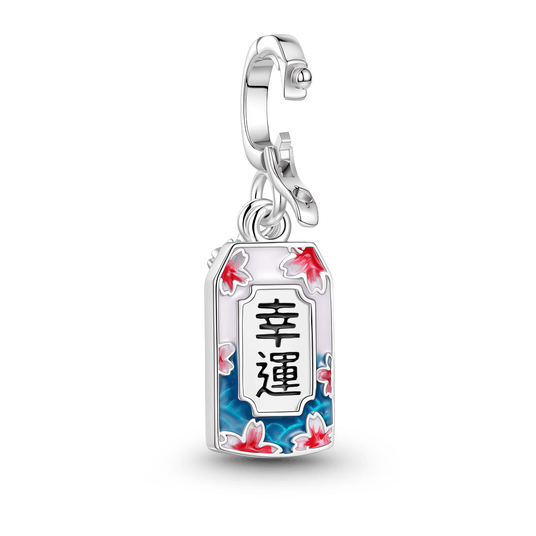 Gnoce Lucky Amulet Ukiyo-e Cherry Blossom Pendant Dangle Charm_6