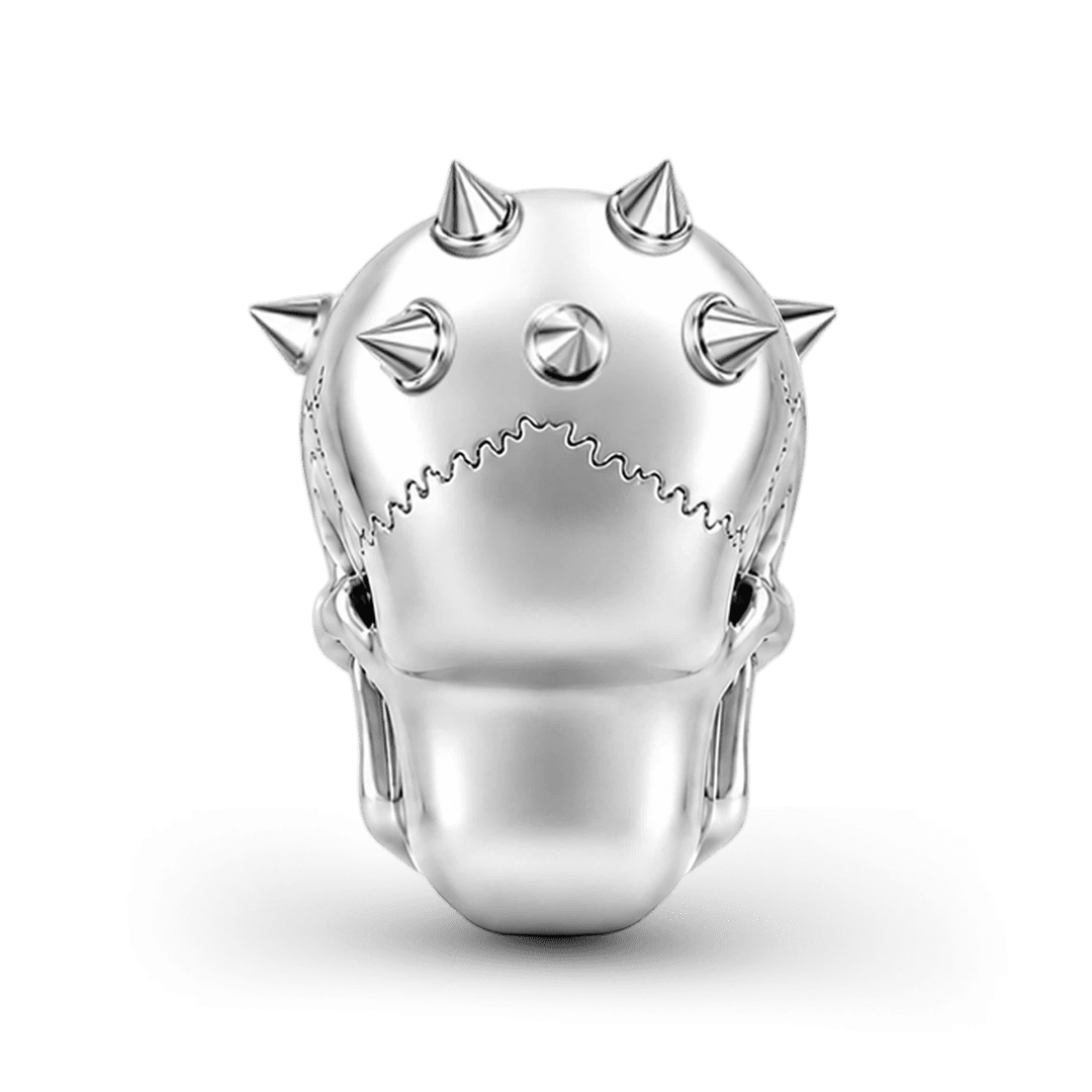 Gnoce Halloween Punk Kiss Band Catman Skull Bead Glow-in-the-dark Platinum-plated Silver Blend_7