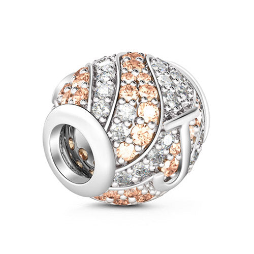 Gnoce “Letter J with Special Meaning for Special Person ”Made of 925 Sterling Silver Champagne & Clear CZ Letter J Charm_2