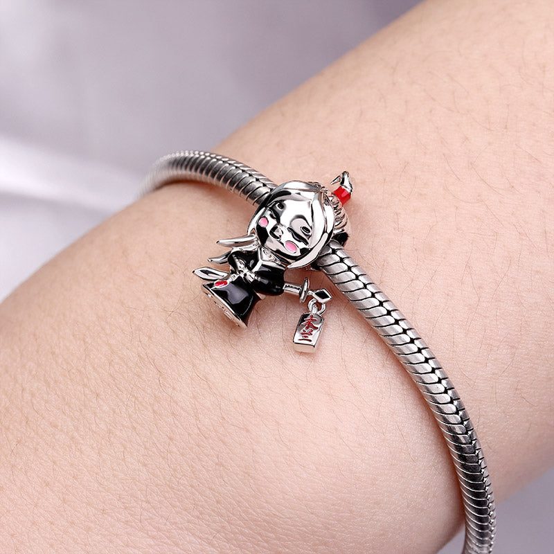 Gnoce "Chinese Heroine" Mulan Dangle Charm Sterling Silver Bead fit Bracelet_3