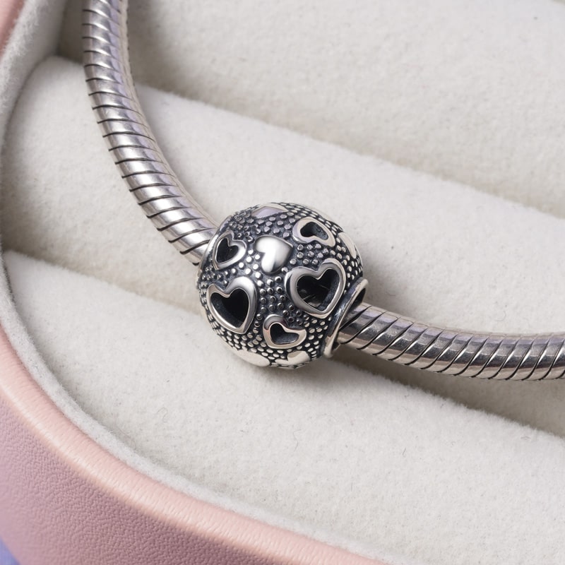 "Full of Love" Charm Bead Sterling Silver_2