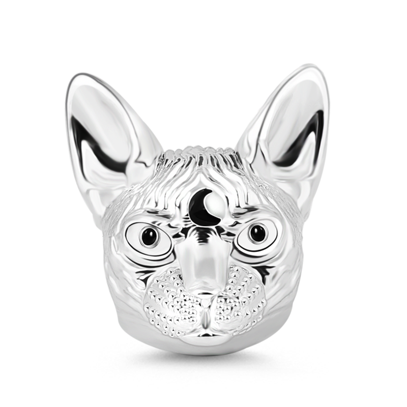 Gnoce "Another Beauty" Sphynx Charm Bead S925 Silver For Cat Lover_1