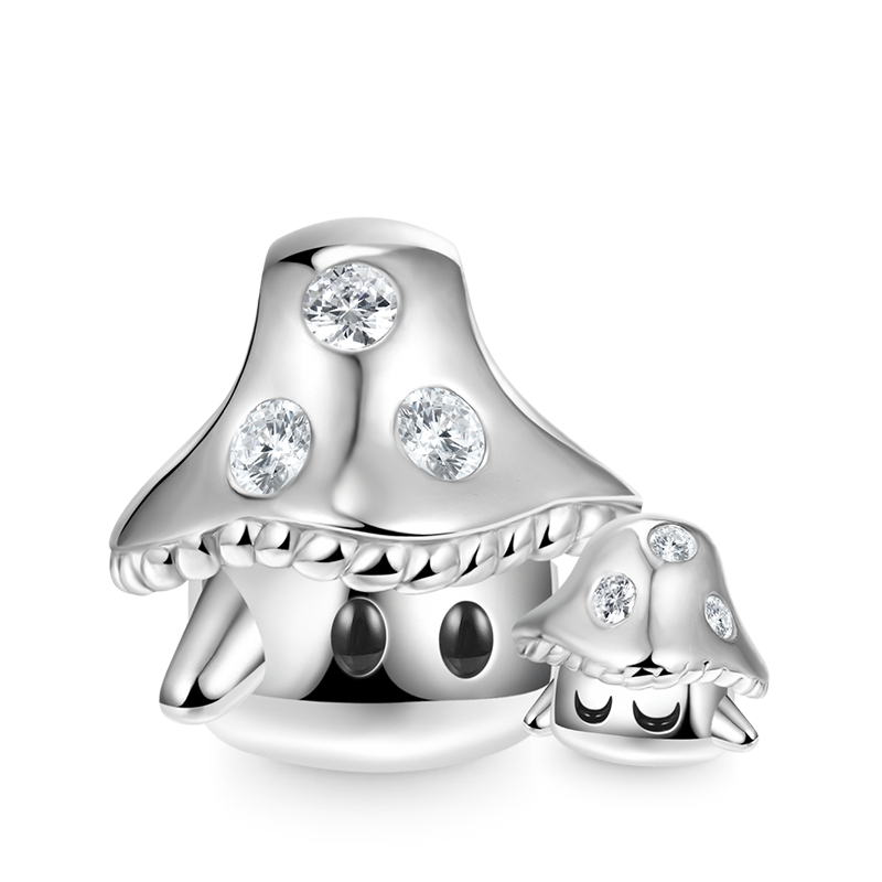 Embrace Love Mushroom & Baby Charm Bead 925 Sterling Silver_1