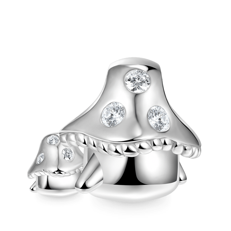 Embrace Love Mushroom & Baby Charm Bead 925 Sterling Silver_2
