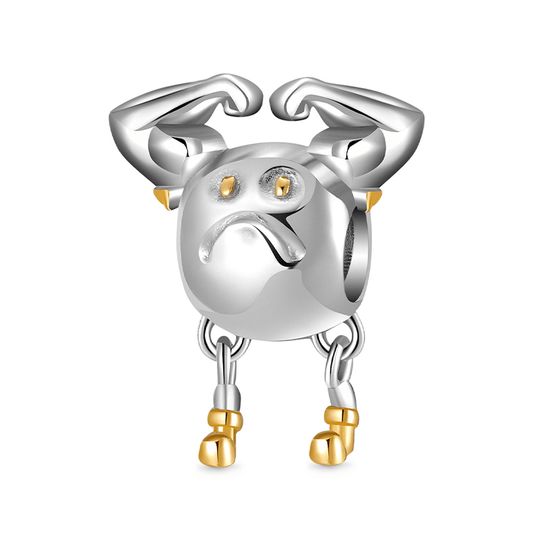 Hercules Charm Bead 925 Sterling Silver with 18K Gold Plated_1
