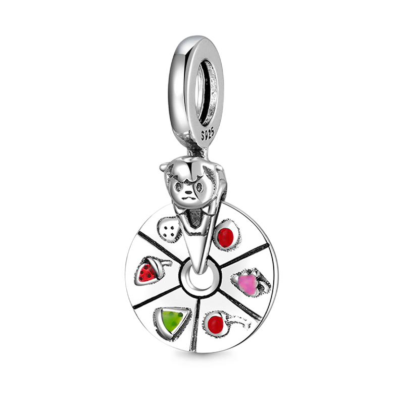 Fruit Turntable Pendant Dangle Charm 925 Sterling Silver_1