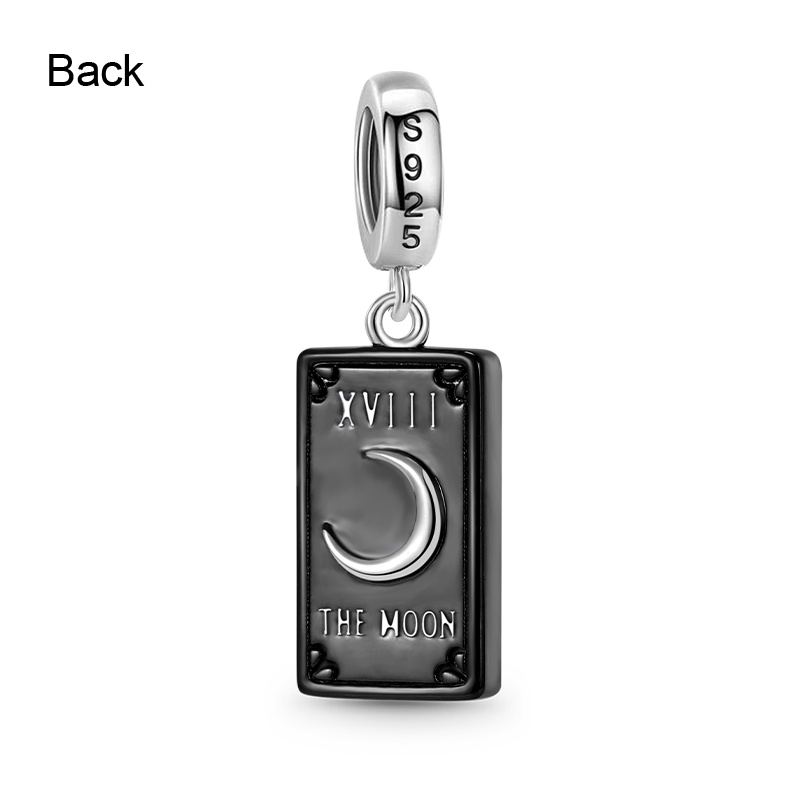 Gnoce the Moon Tarot 925 Sterling Silver Black Plated Pendant_2
