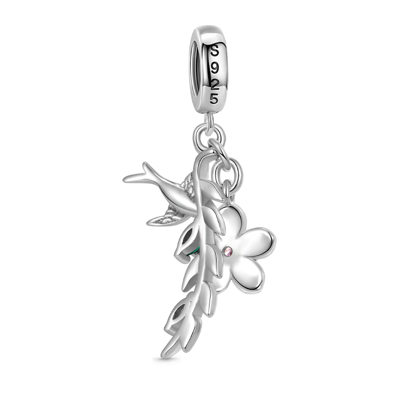 Gnoce Wicker Peach Blossom Pendant Dangle Charm_2