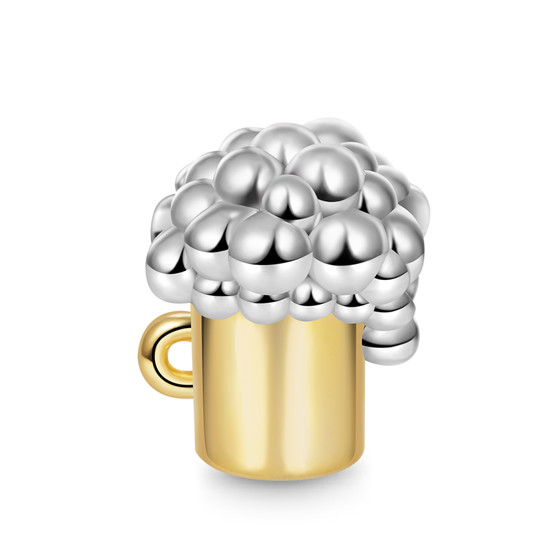 Gnoce Beer with Bubbles Embraces Heart Gem Charm_2