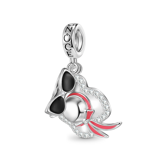 Gnoce Summer Suits Sun Hat & Sunglasses Pendant Dangle Charm_1