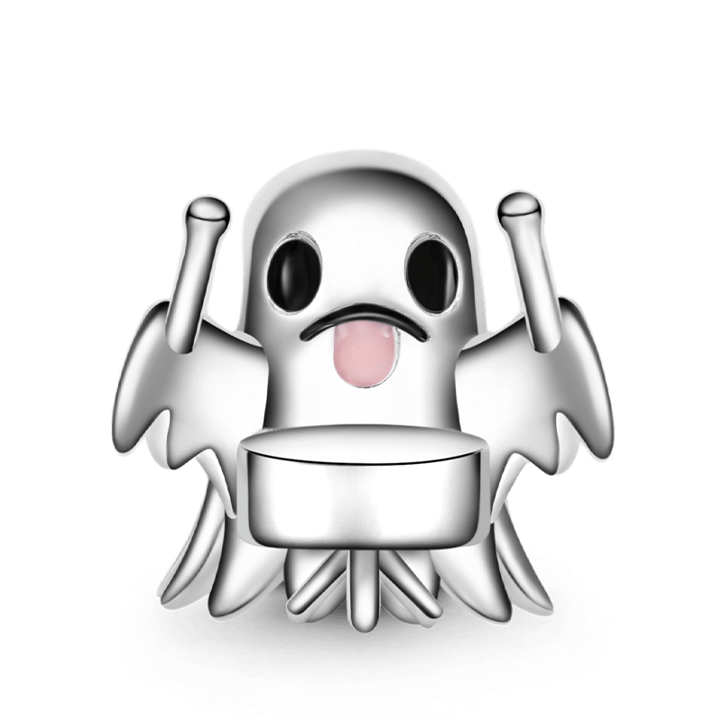 Gnoce Halloween Ghost Band Drummer Charm_1