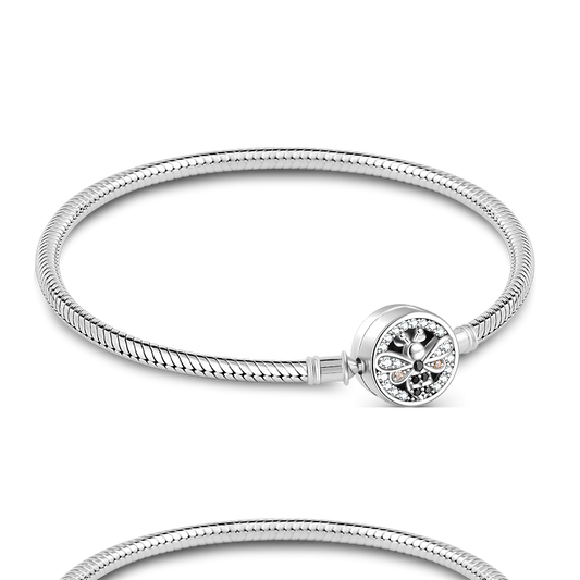 Gnoce Dancing Bee Basic Snake Chain Bracelet_1