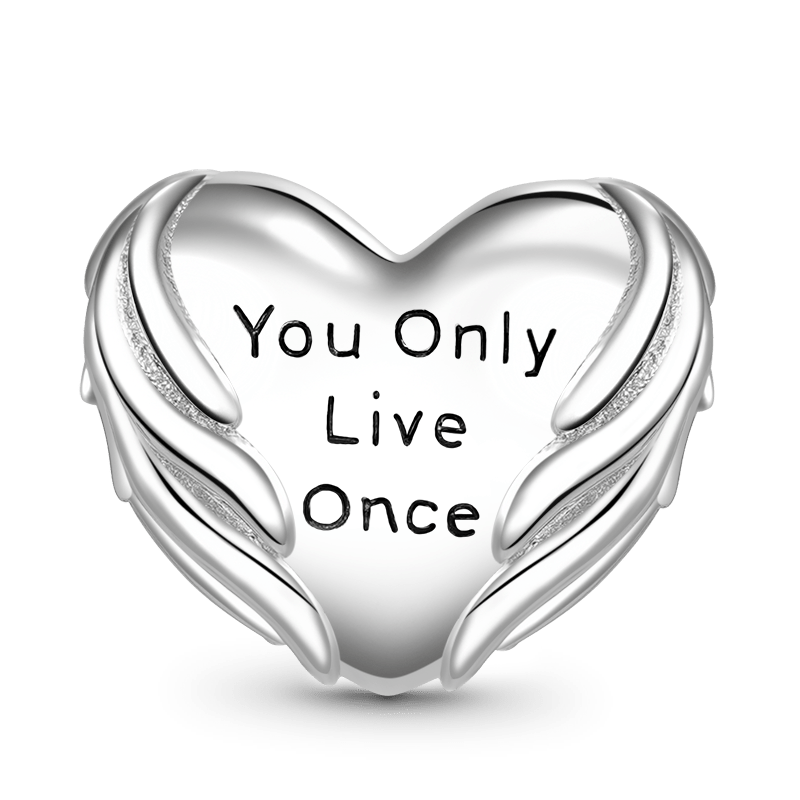 Gnoce "You Only Live Once" Heart Charm_2