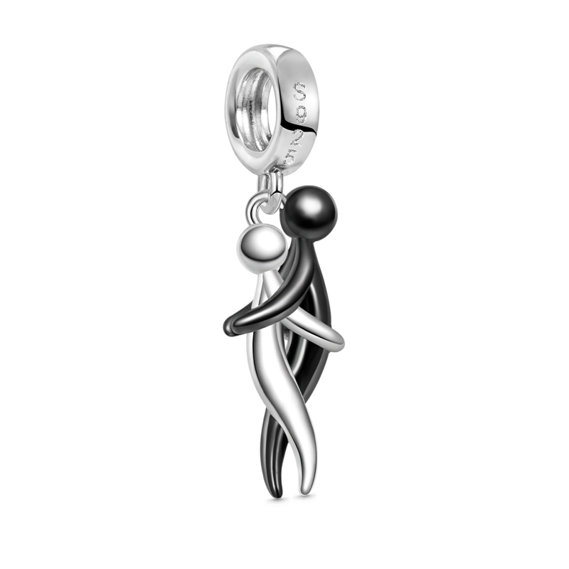 Gnoce Lover Embraces Romantic Pendant Dangle Charm_2