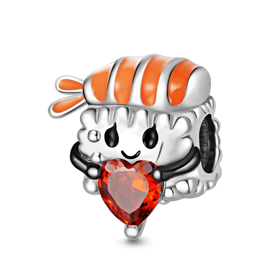 Gnoce Delicious Sushi Roll Embraces Heart Gem Charm_1