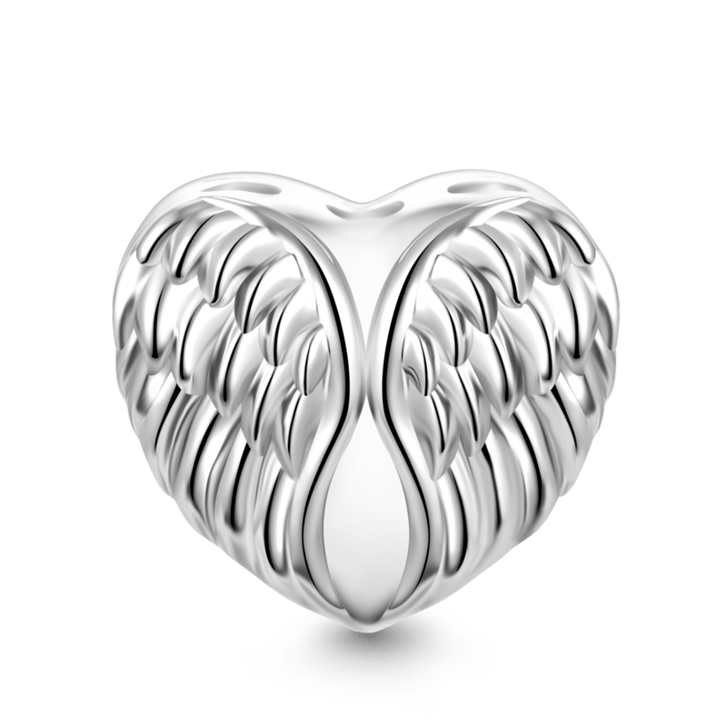 Gnoce "Guardian Angel" Wings Heart Personalized Photo Charm_2