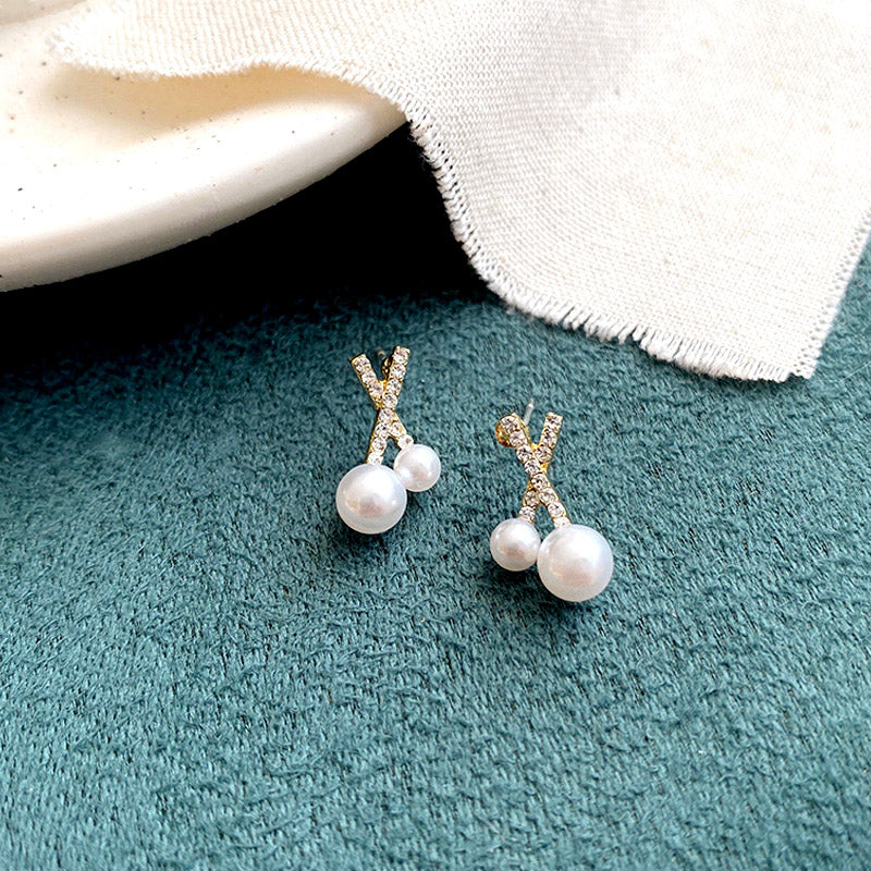 Gnoce Pearl Stud Earrings_2