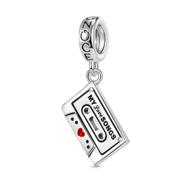 Gnoce Cassette Tape Pendant Dangle Charm_1