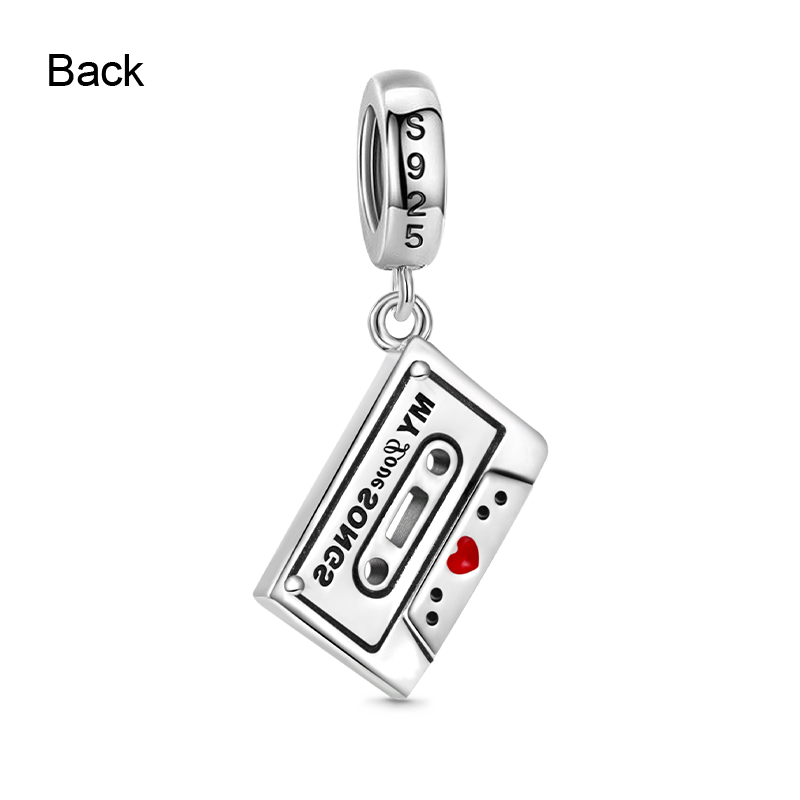 Gnoce Cassette Tape Pendant Dangle Charm_2