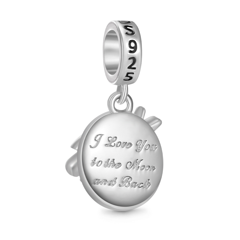 Gnoce Galaxy Moon & Star Double Pendant Dangle Charm_2