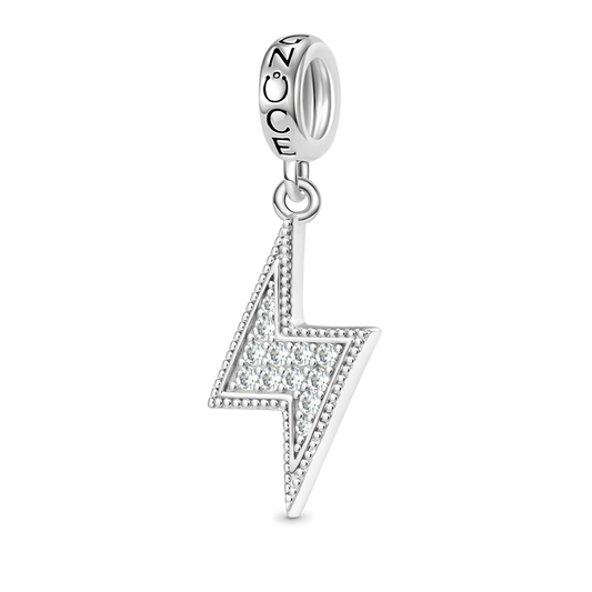 Gnoce Sparkling Lightning Bolt Pendant Dangle Charm_1