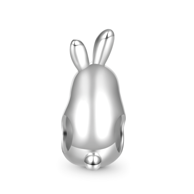 Gnoce Chinese Zodiac Rabbit Embraces Heart Gem Charm_2