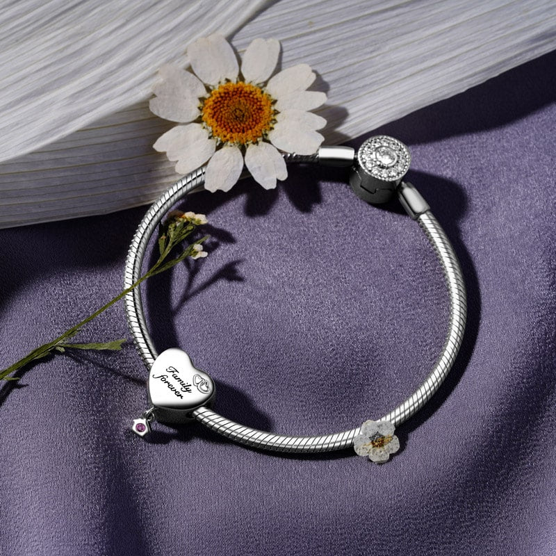 Gnoce Family Happy Place Heart Personalized Photo Charm_2