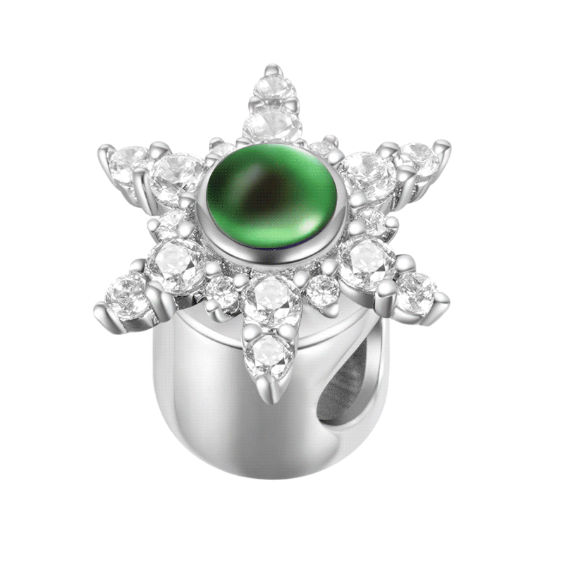 Gnoce Anxiety, Fidget Snowflake Mood Charm_1