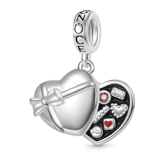 Gnoce Box of Chocolates Sweetheart Gift Pendant Dangle Charm_1