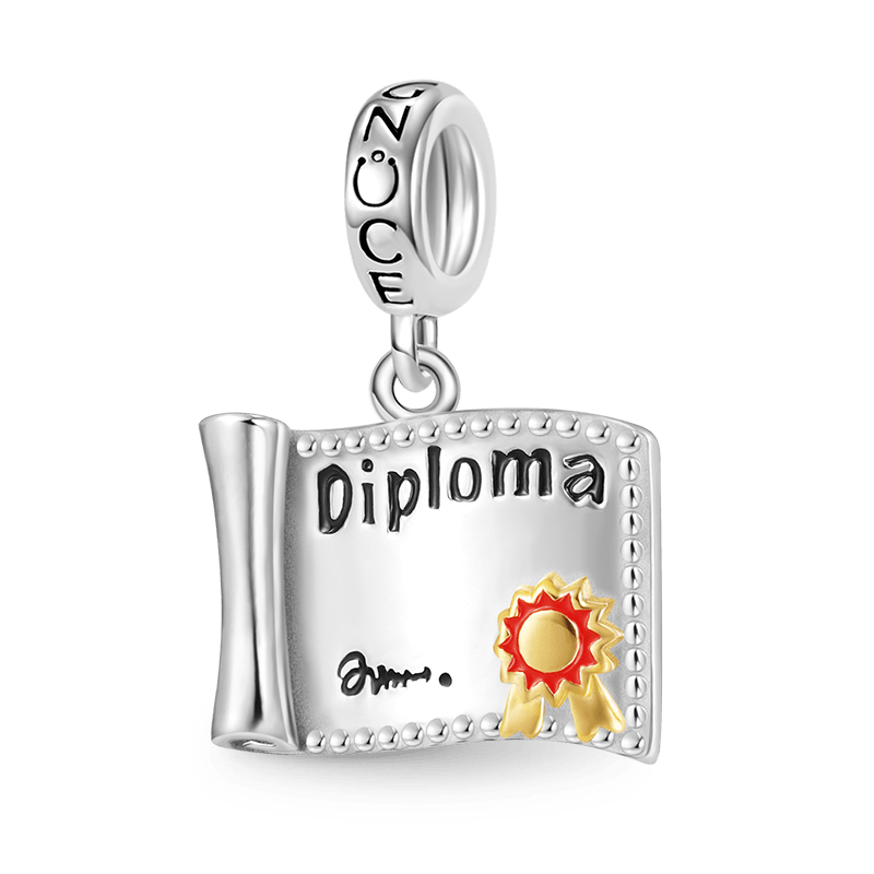 Gnoce School Diploma Pendant Dangle Charm_1