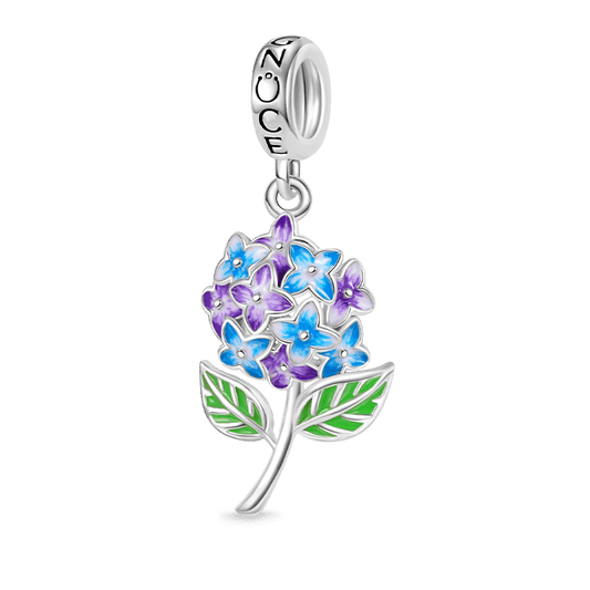 Gnoce Blooming Hydrangea Pendant Dangle Charm_1