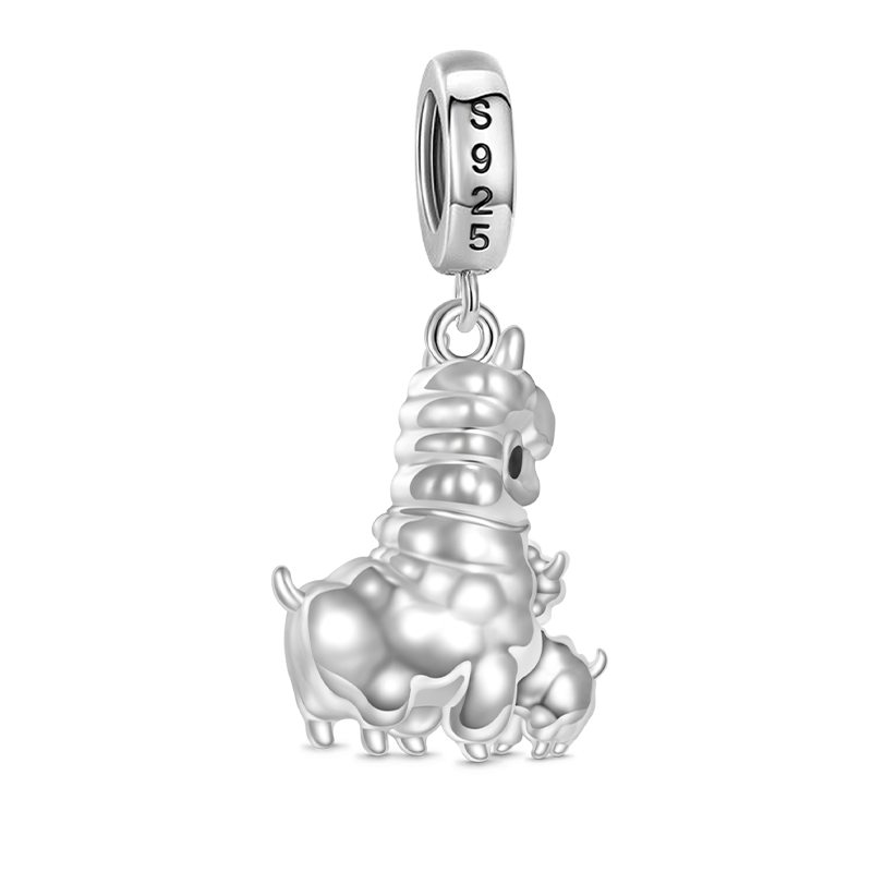 Gnoce Embrace Love Alpaca & Baby Pendant Dangle Charm_2