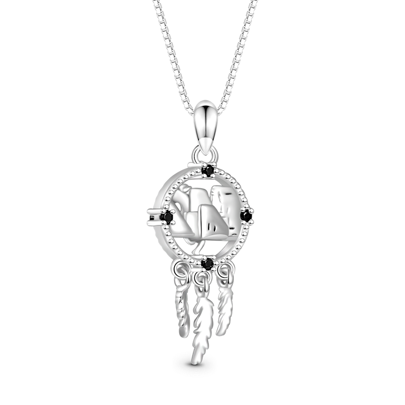 Gnoce Horse Dream Catcher Necklace_2