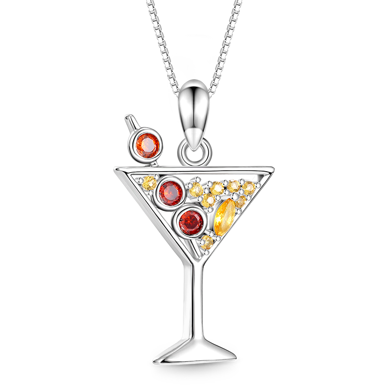Gnoce Sparkling Cocktail Stemware Necklace_1