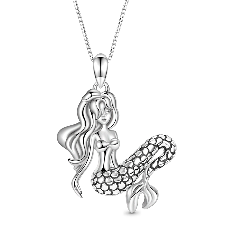 Gnoce Sleeping Mermaid Necklace_1
