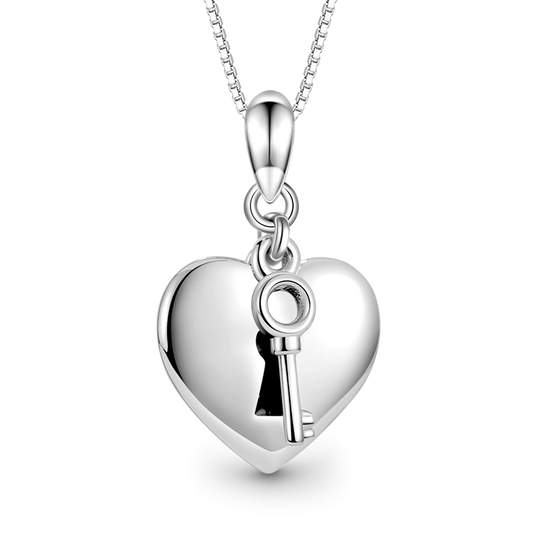 Gnoce Engravable Heart & Key Necklace_1