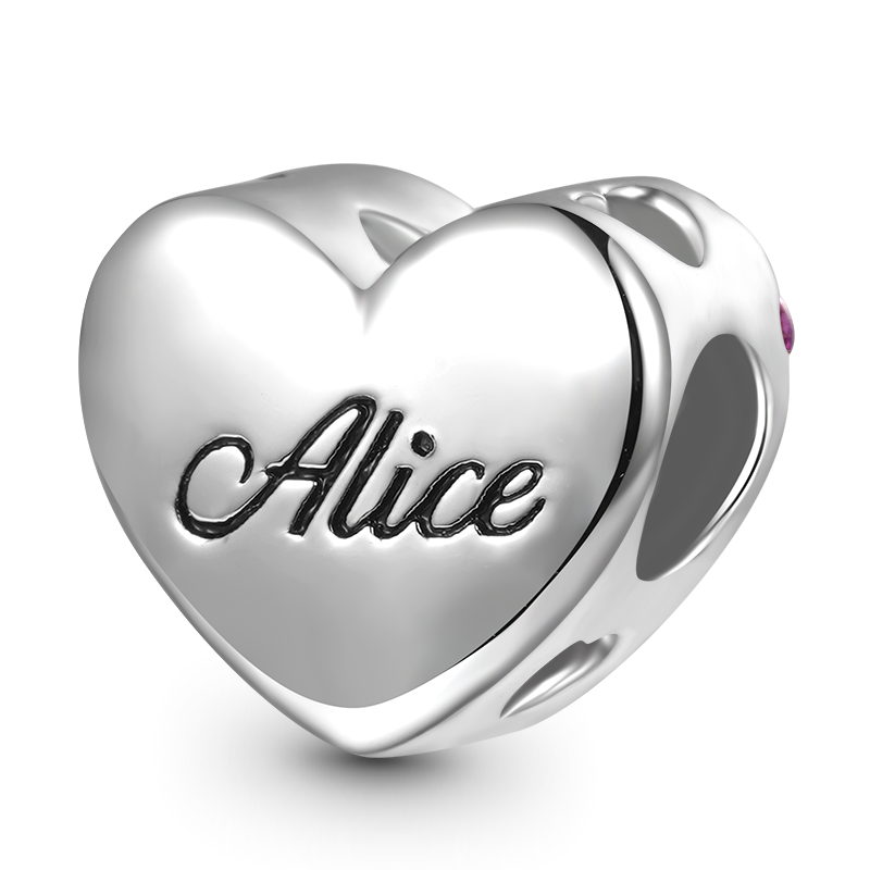 Gnoce Mom Hugs Baby Birthstone Engravable Charm_3