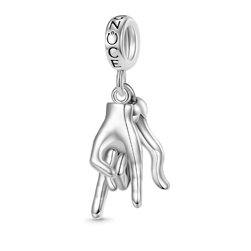 Gnoce Lucky Horn & Hand Sign Pendant Dangle Charm_1