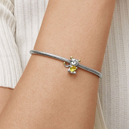 Gnoce Scorpio Constellation Embraces Heart Gem Charm_5