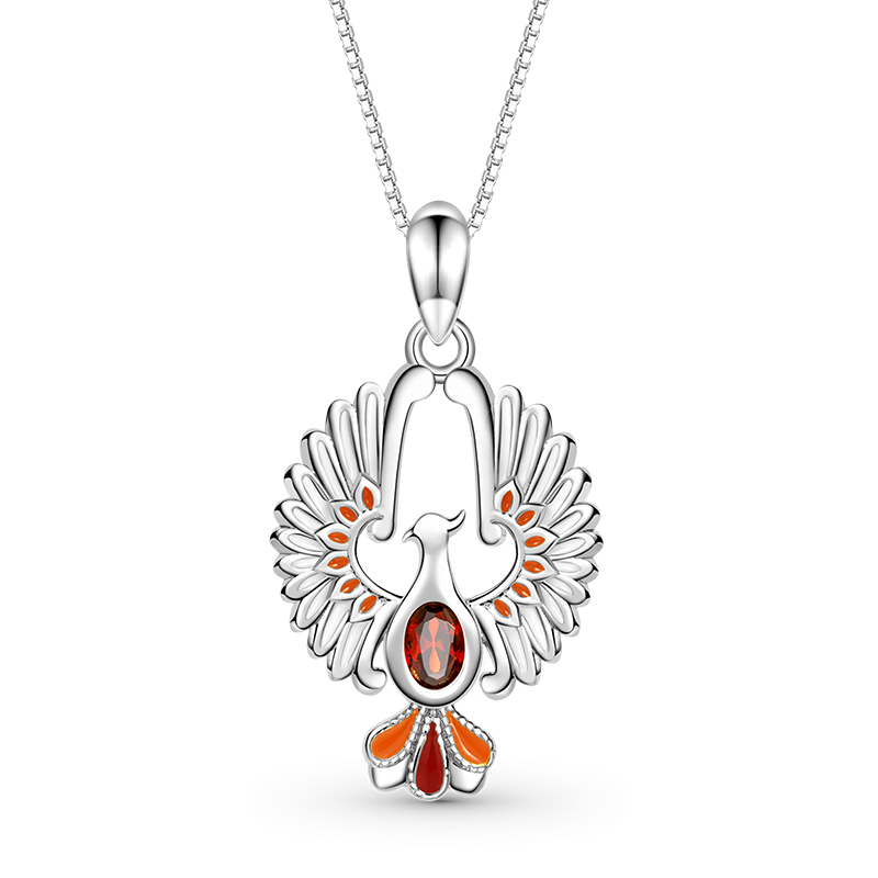 Gnoce Sparkling Phoenix Necklace_1