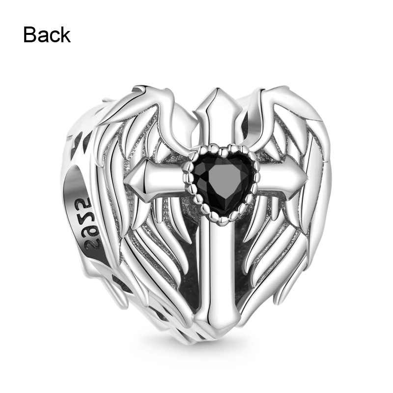 Gnoce Love Wings Cross Heart Charm_2