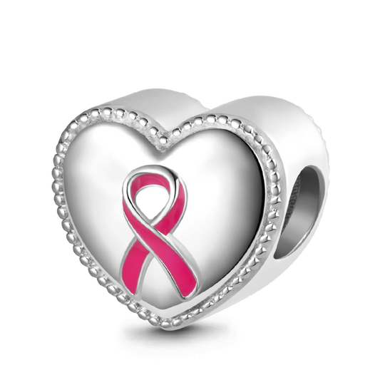 Gnoce Pink Ribbon Breast Cancer Awareness Charm_1
