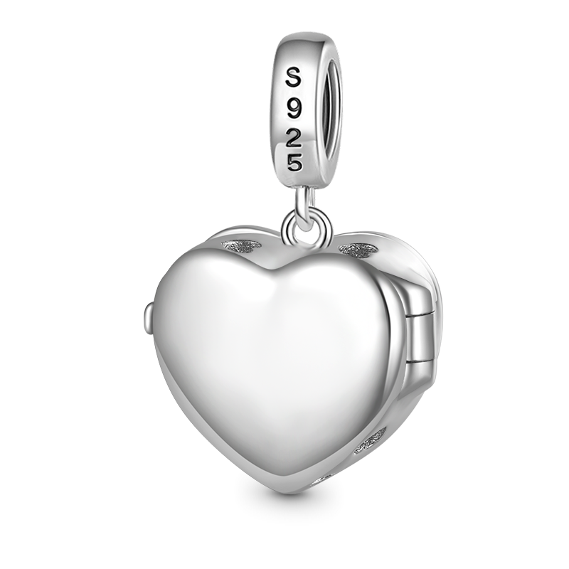 Gnoce "God is Love" Heart Personalized Photo Pendant Dangle Charm_2