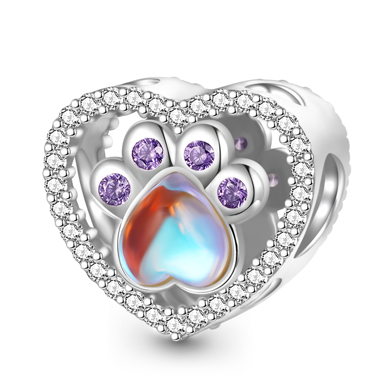 Gnoce Pet Paw Heart Charm_1