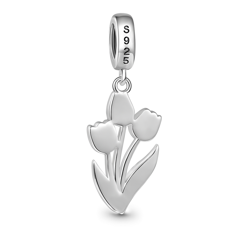 Gnoce Blooming Tulip Pendant Dangle Charm_2