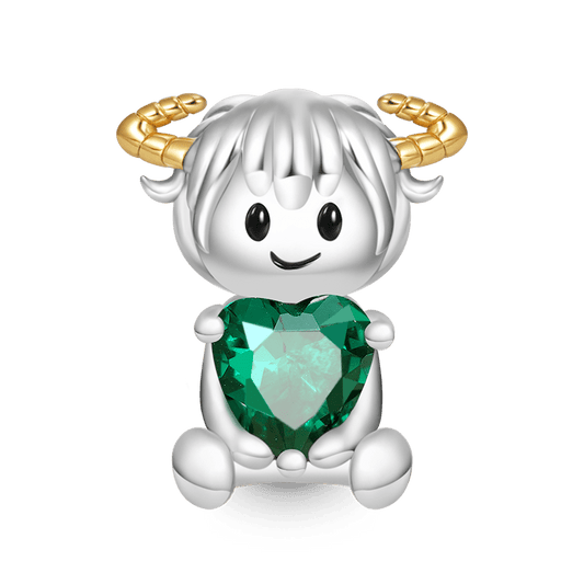 Gnoce Taurus Constellation Embraces Heart Gem Charm_1