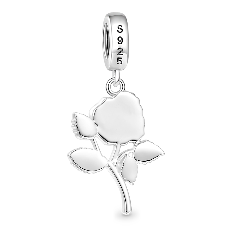 Gnoce Jun.Birthday Flower Rose Pendant Dangle Charm_2