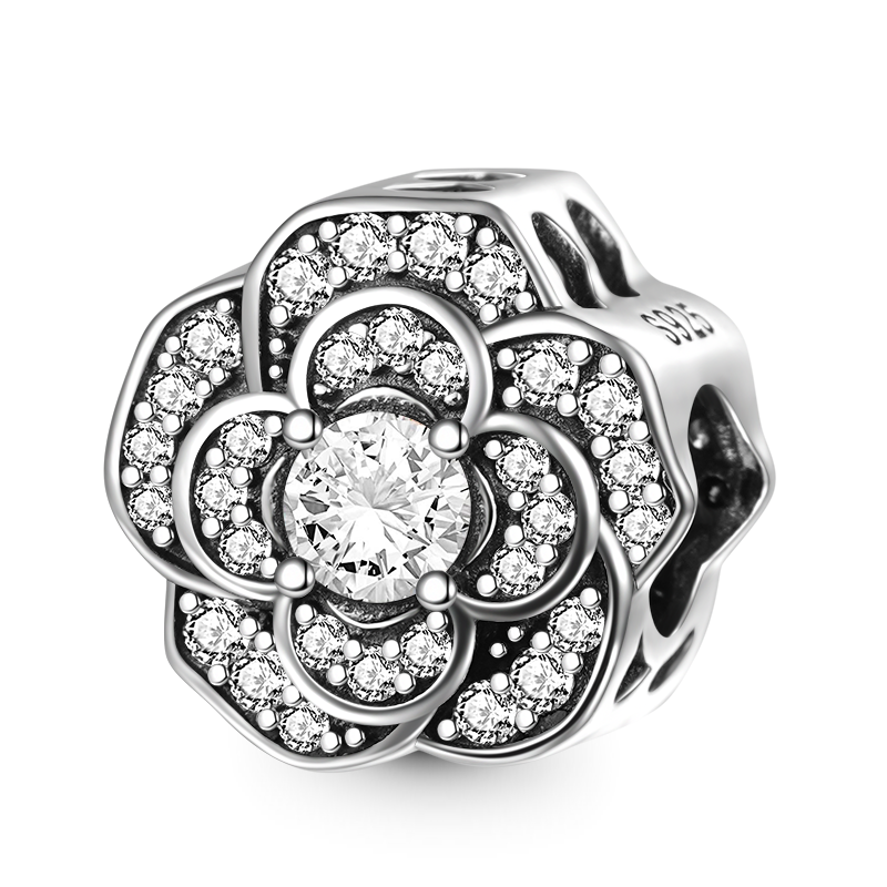 Gnoce Sparkling Camellia Flower Charm_1