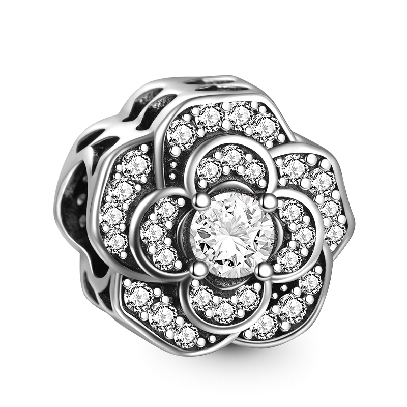 Gnoce Sparkling Camellia Flower Charm_2