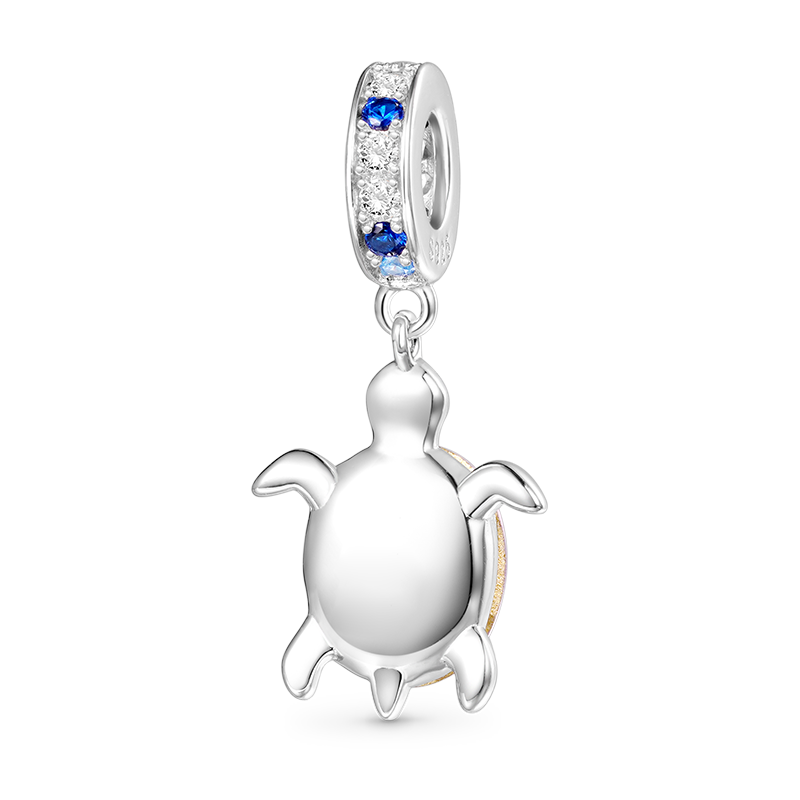 Gnoce Sparkling Sea Turtle Pendant Dangle Charm_2